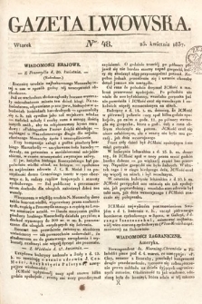 Gazeta Lwowska. 1837, nr 48