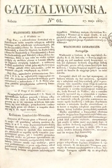 Gazeta Lwowska. 1837, nr 61