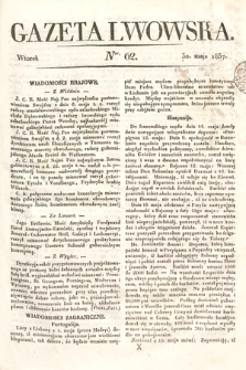Gazeta Lwowska. 1837, nr 62
