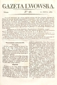 Gazeta Lwowska. 1837, nr 67