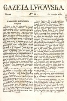 Gazeta Lwowska. 1837, nr 68
