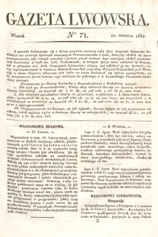 Gazeta Lwowska. 1837, nr 71