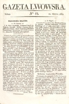 Gazeta Lwowska. 1837, nr 73