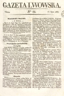 Gazeta Lwowska. 1837, nr 82