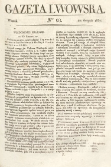 Gazeta Lwowska. 1837, nr 98