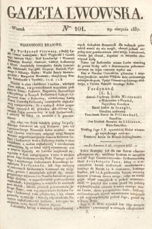 Gazeta Lwowska. 1837, nr 101