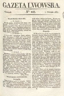 Gazeta Lwowska. 1837, nr 105