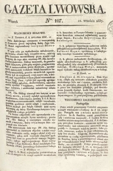 Gazeta Lwowska. 1837, nr 107