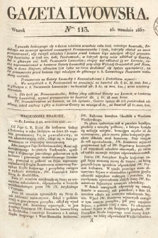 Gazeta Lwowska. 1837, nr 113
