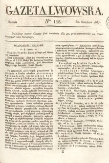 Gazeta Lwowska. 1837, nr 115