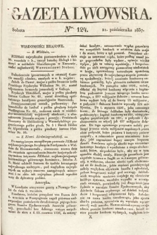 Gazeta Lwowska. 1837, nr 124