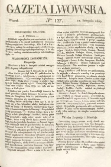 Gazeta Lwowska. 1837, nr 137