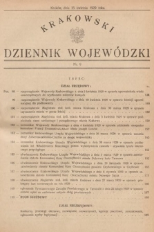 Krakowski Dziennik Wojewódzki. 1929, nr 9