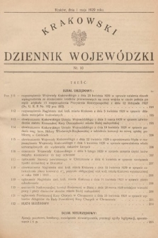 Krakowski Dziennik Wojewódzki. 1929, nr 10