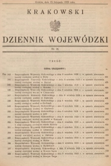 Krakowski Dziennik Wojewódzki. 1929, nr 26