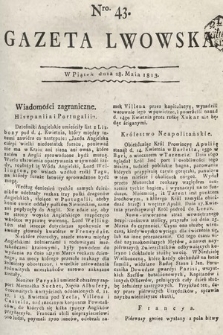 Gazeta Lwowska. 1813, nr 43