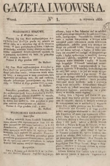 Gazeta Lwowska. 1838, nr 1