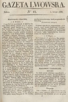 Gazeta Lwowska. 1838, nr 15