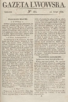 Gazeta Lwowska. 1838, nr 20