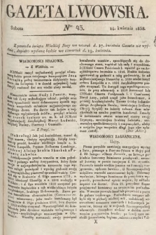Gazeta Lwowska. 1838, nr 45