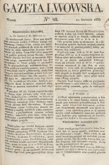 Gazeta Lwowska. 1838, nr 48