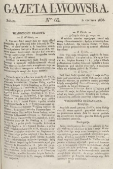 Gazeta Lwowska. 1838, nr 65