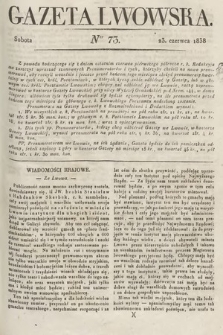 Gazeta Lwowska. 1838, nr 73