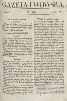 Gazeta Lwowska. 1838, nr 85