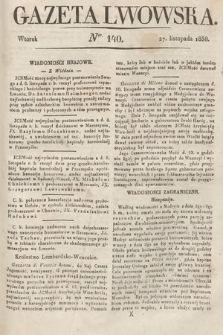 Gazeta Lwowska. 1838, nr 140