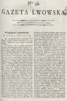 Gazeta Lwowska. 1813, nr 48
