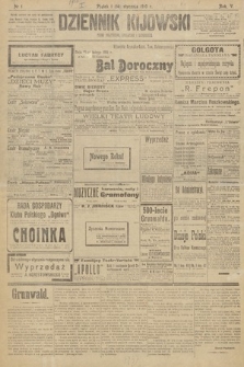 Dziennik Kijowski : pismo polityczne, społeczne i literackie. 1910, nr 1