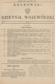 Krakowski Dziennik Wojewódzki. 1930, nr 9