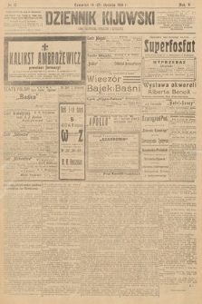 Dziennik Kijowski : pismo polityczne, społeczne i literackie. 1910, nr 12