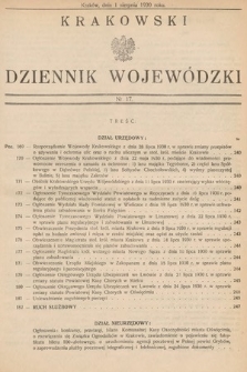 Krakowski Dziennik Wojewódzki. 1930, nr 17