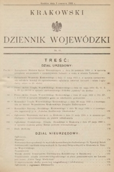 Krakowski Dziennik Wojewódzki. 1933, nr 11
