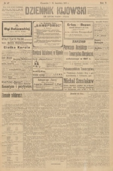 Dziennik Kijowski : pismo polityczne, społeczne i literackie. 1910, nr 87