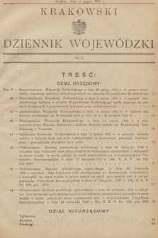 Krakowski Dziennik Wojewódzki. 1934, nr 6