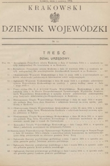 Krakowski Dziennik Wojewódzki. 1934, nr 11