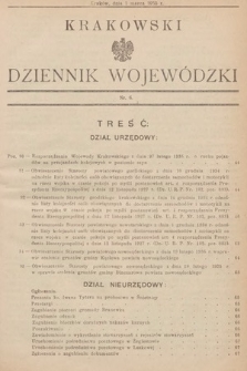 Krakowski Dziennik Wojewódzki. 1935, nr 6