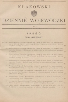 Krakowski Dziennik Wojewódzki. 1935, nr 8