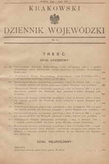 Krakowski Dziennik Wojewódzki. 1935, nr 11