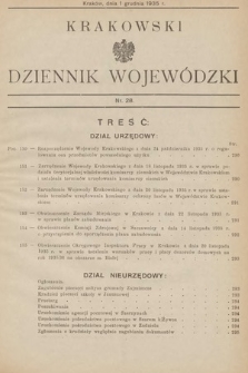 Krakowski Dziennik Wojewódzki. 1935, nr 28