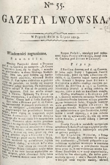 Gazeta Lwowska. 1813, nr 55