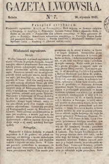 Gazeta Lwowska. 1841, nr 7