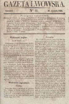 Gazeta Lwowska. 1841, nr 12