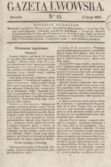 Gazeta Lwowska. 1841, nr 15