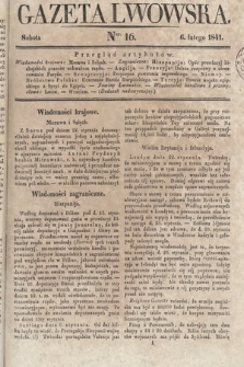 Gazeta Lwowska. 1841, nr 16