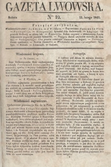 Gazeta Lwowska. 1841, nr 19