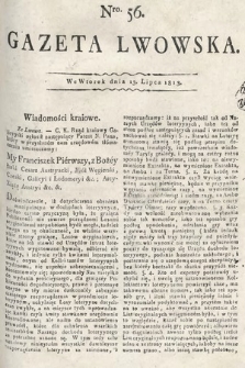 Gazeta Lwowska. 1813, nr 56