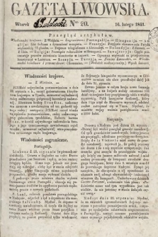 Gazeta Lwowska. 1841, nr 20